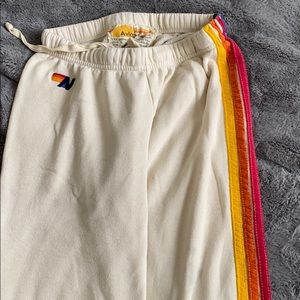Aviator nation vintage white sweatpants